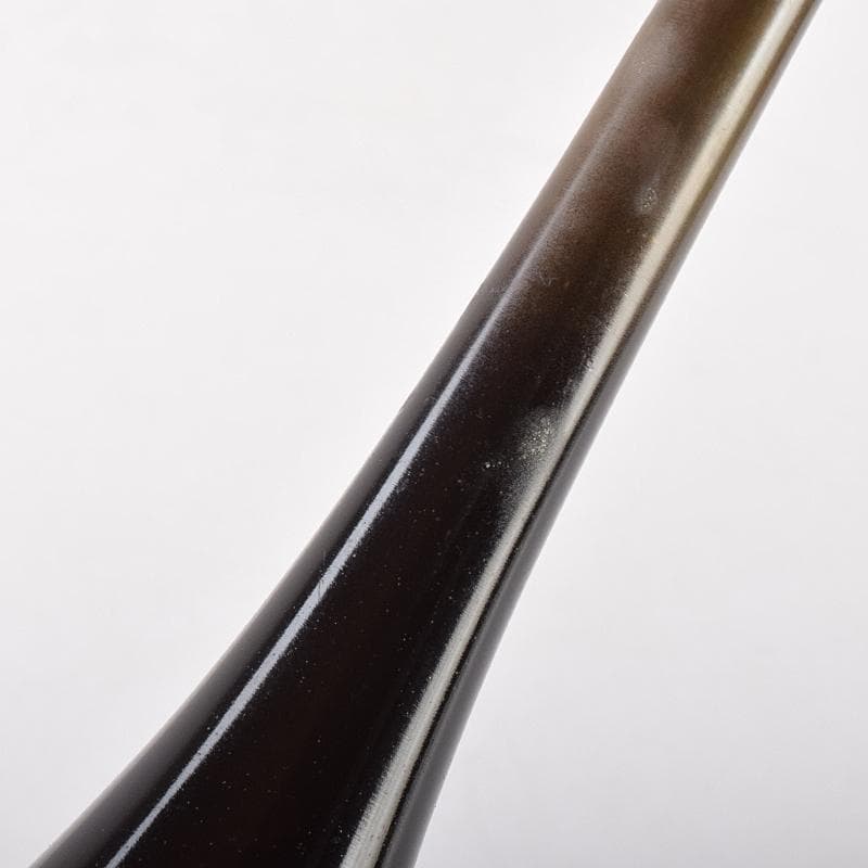 中川浄益造　唐銅　曽呂花入　表千家十三代即中斎極め箱　M　R8523