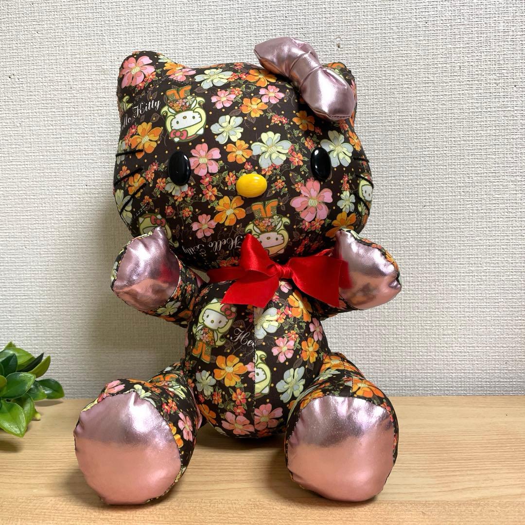 サンリオ フルールキティ ぬいぐるみ 約30cm 花柄