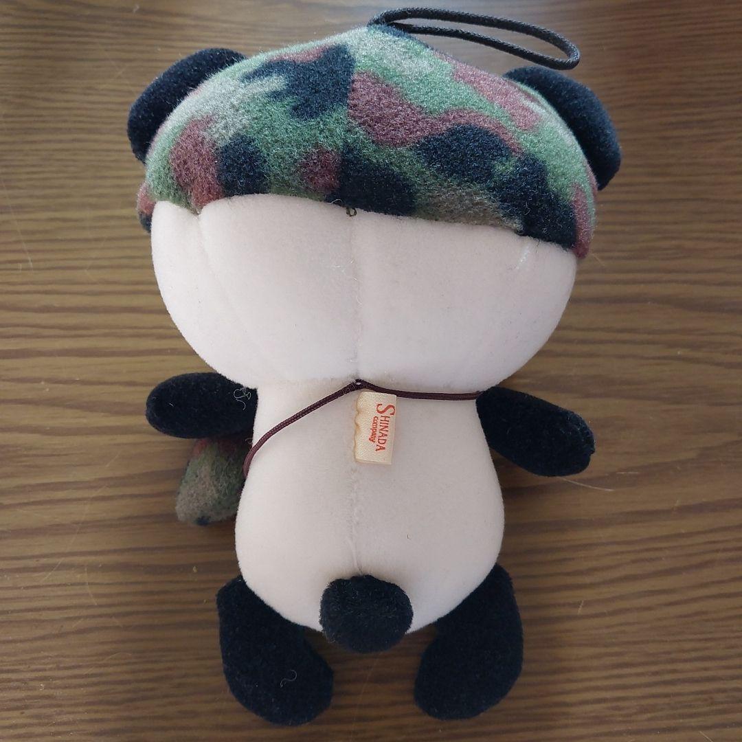 こぱむだ 迷彩帽子パンダぬいぐるみ