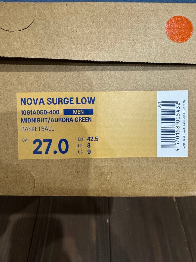 新品27.0 ASICS × ballaholic NOVA SURGE LOW