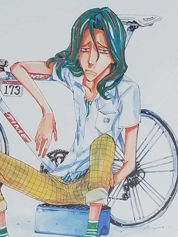 弱虫ペダル　巻島裕介　額装高精細複製原画