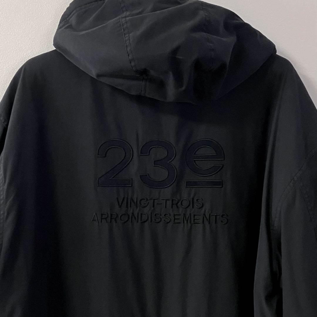 23区SPORT ベンチコート 裏ボア 黒 ブラック