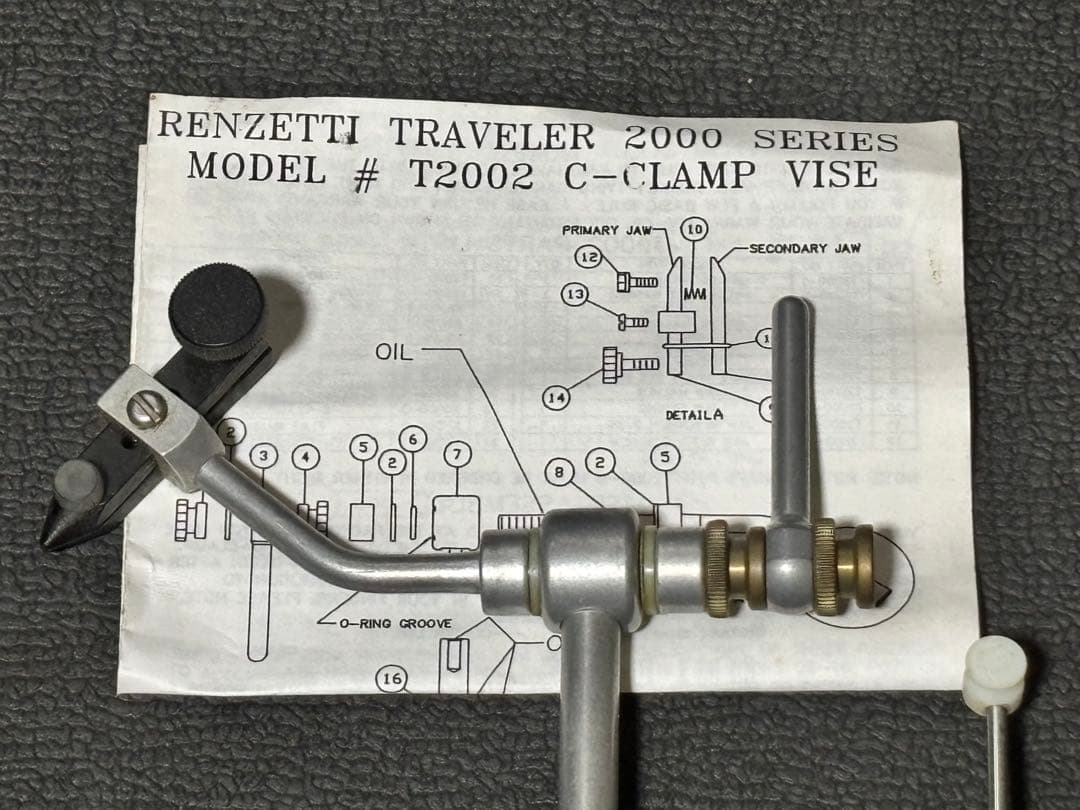 Renzetti Traveler クランプバイス・マテリアル・ツール一式