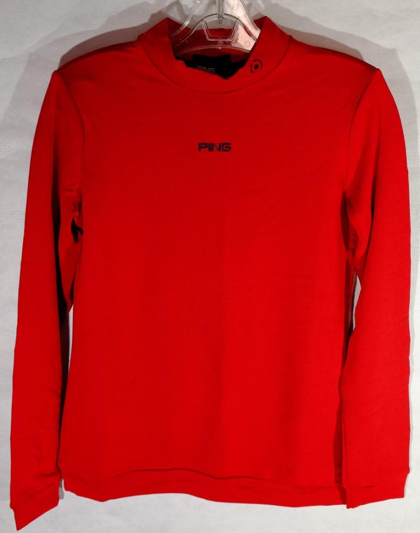PING レディース長袖トレーナー レッド