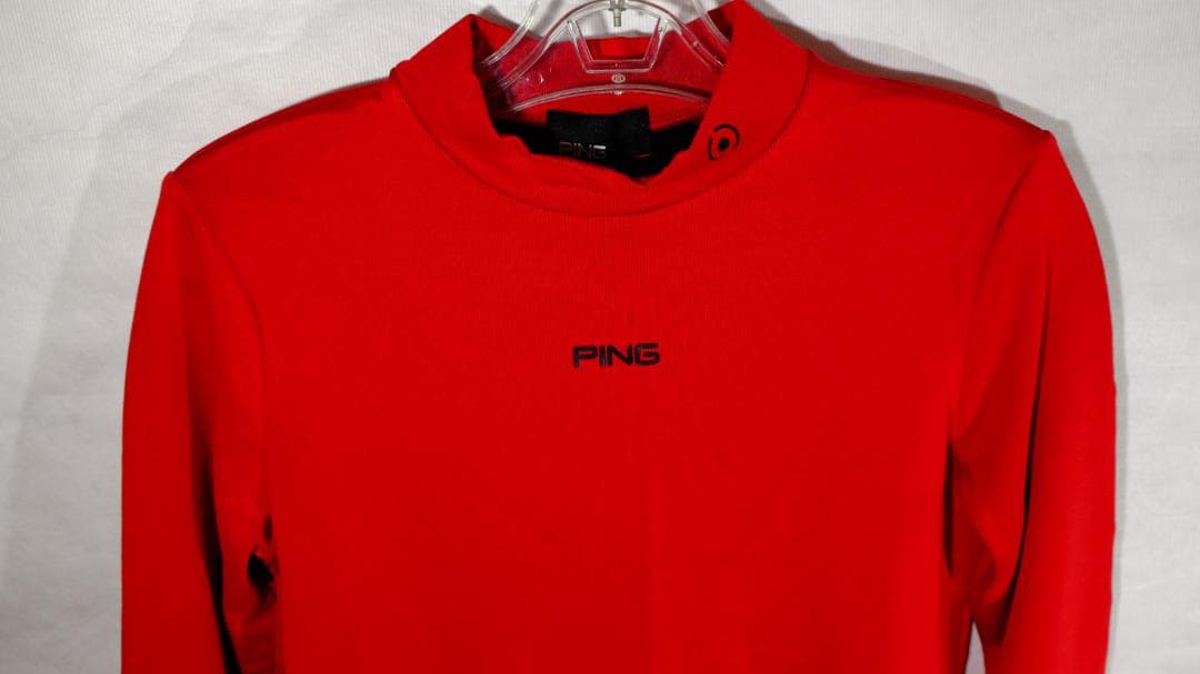 PING レディース長袖トレーナー レッド