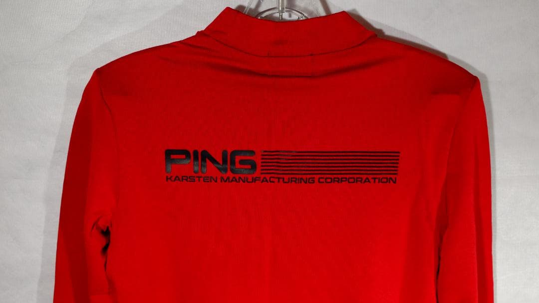 PING レディース長袖トレーナー レッド