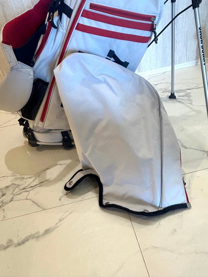 JACK BUNNY キャディバッグ グレー/レッド