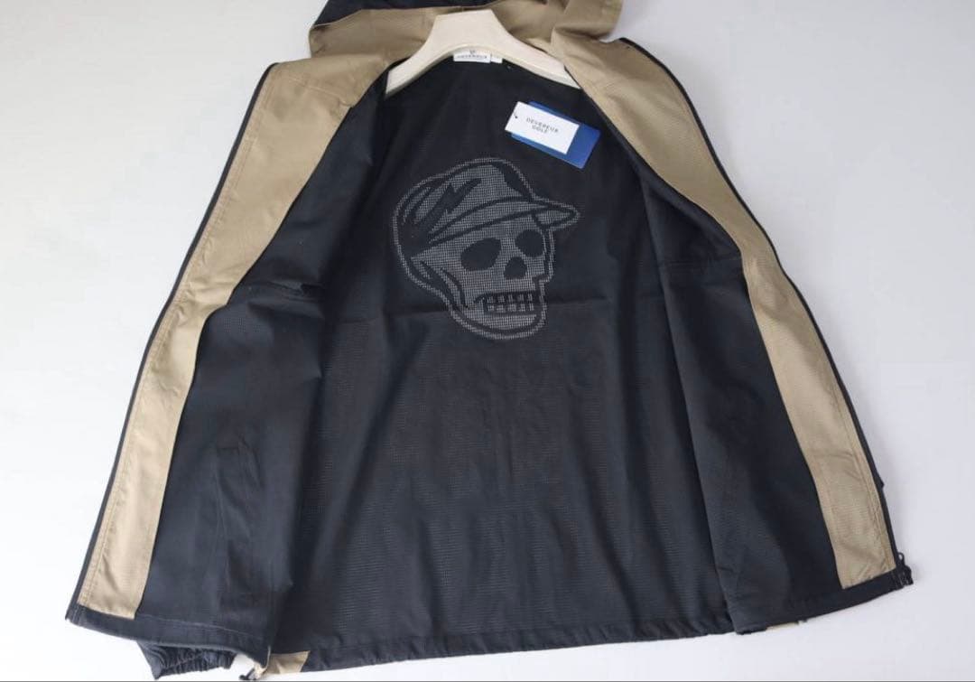 新品未使用【デヴァロー ゴルフ】 メンズ ドットエアーWRブルゾン ブラック Ｍ