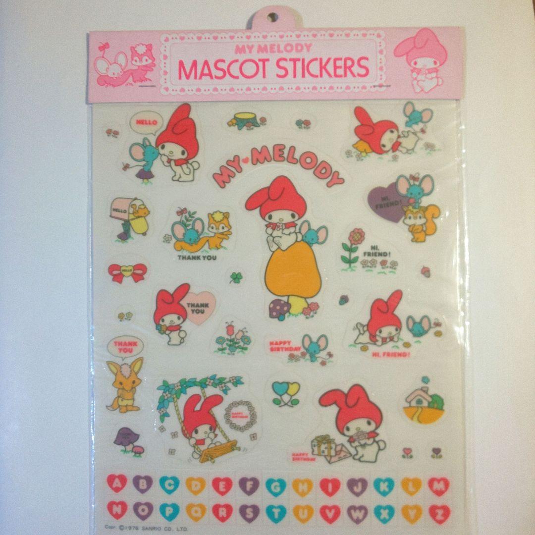 昭和レトロ 1976年 サンリオ マイメロディ シール 未開封