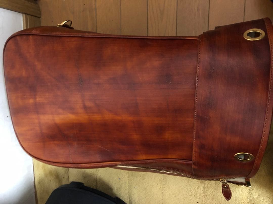 としゆき　超希少　最高級本革キャディバッグ　ゴルフバッグ