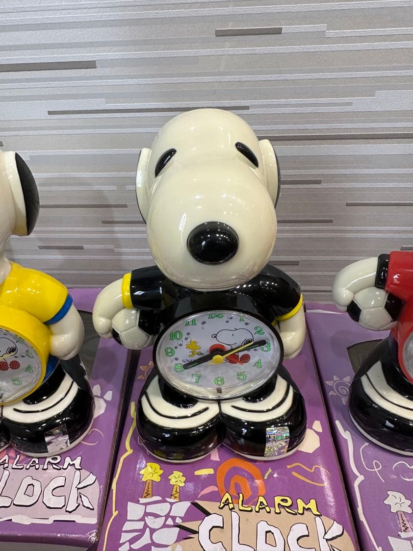 【値下げ交渉歓迎】スヌーピー アラームクロック３点まとめ　レトロ品