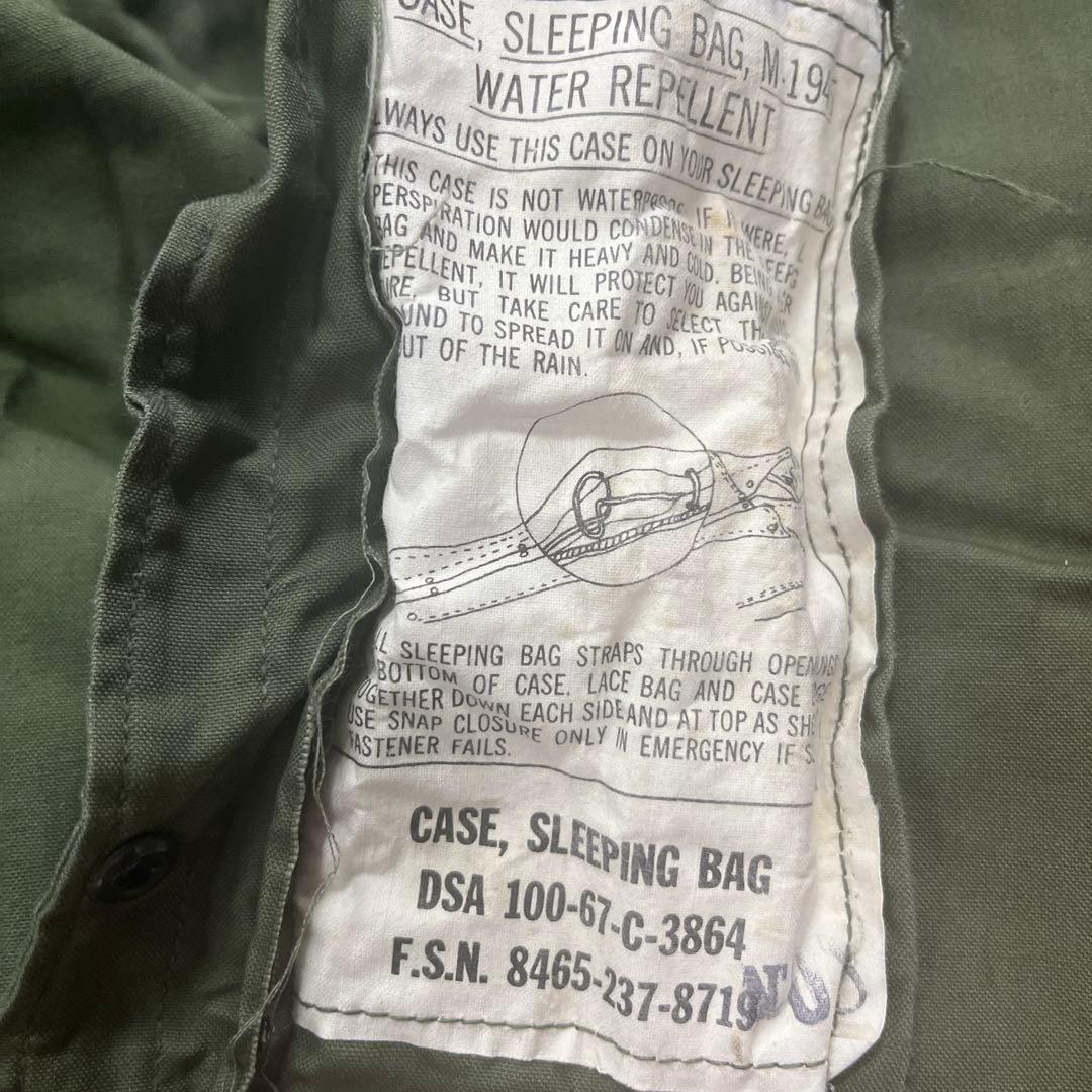 美品　米軍　実物　CASE SLEEPING BAG M−1945 ④