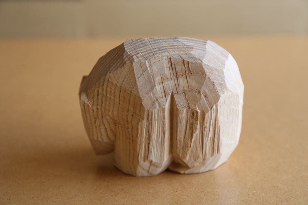 高野夕輝 木彫り熊 彫刻 木彫 オブジェ 作家 1