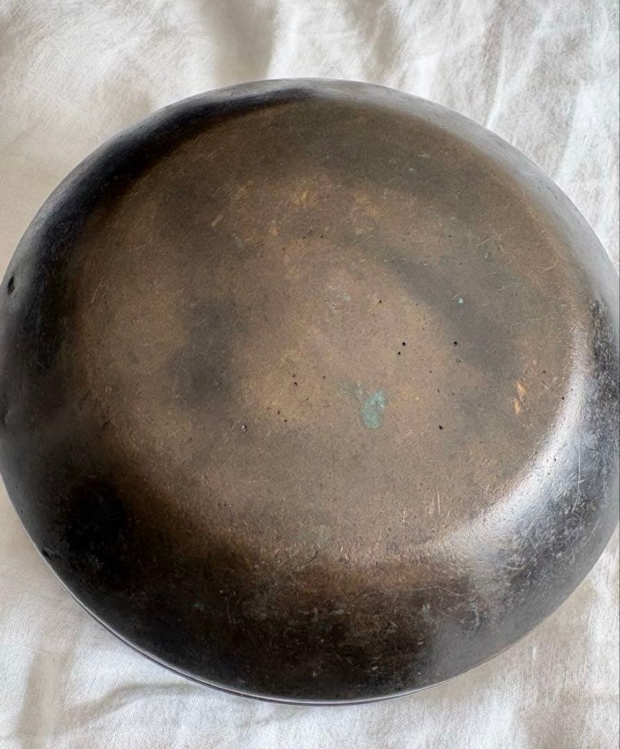 アンティーク　江戸時代　水盤　盆　トレー　小物入れ　器　金属　骨董　19世紀