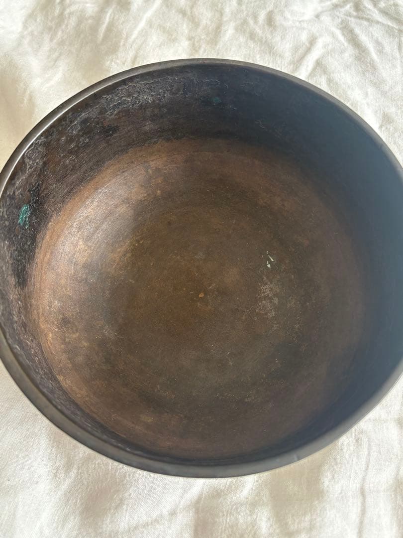 アンティーク　江戸時代　水盤　盆　トレー　小物入れ　器　金属　骨董　19世紀