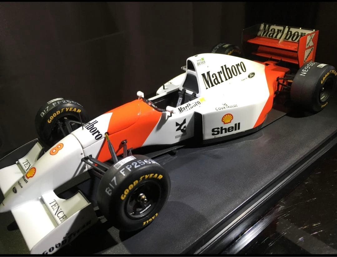1/20 タミヤ　完成　F1 マクラーレンMP4/8 アイルトンセナ仕様
