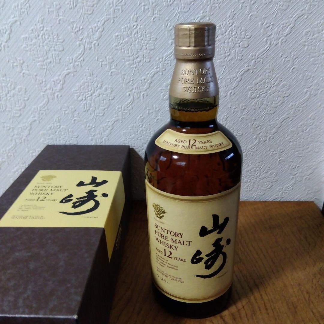 古酒　サントリー　山崎　12年　ピュアモルトウィスキー　古酒　箱入り