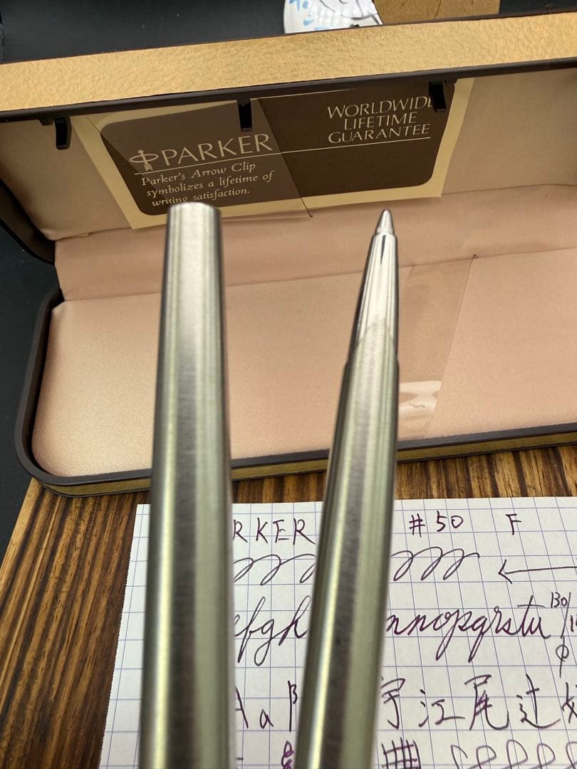 PARKER 万年筆 50 ファルコンニブ ボールペンおまけ