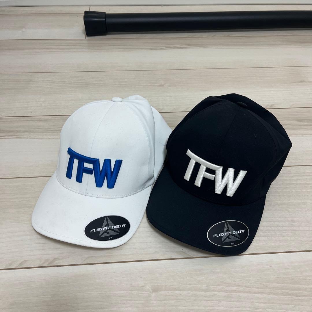 TFW49 キャップ 2点セット FLEXFIT 白 黒 S/M