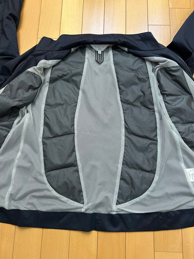 LANVIN スポーツ ダウン付きジャケット ネイビー 38 美品