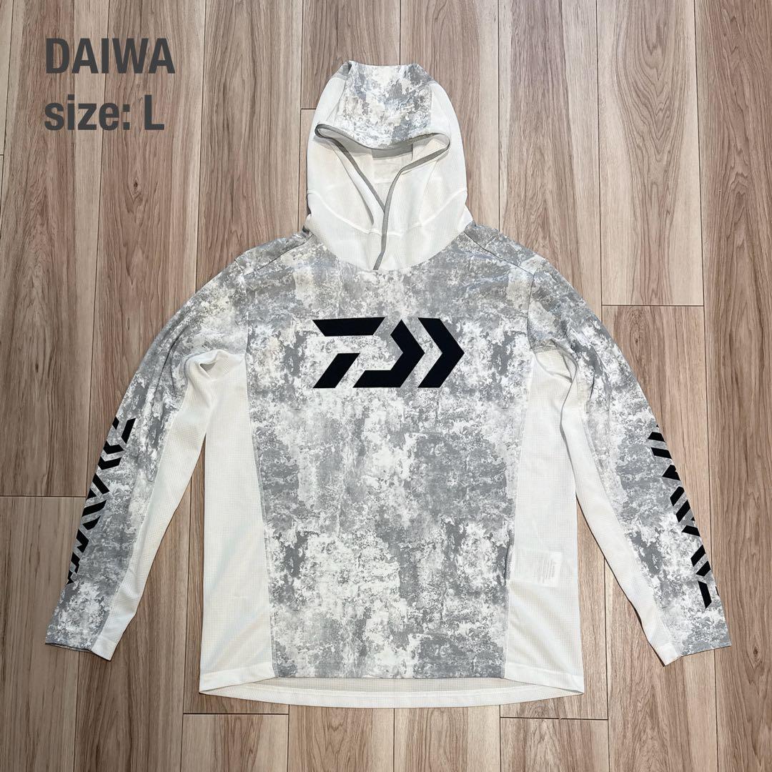 【新品未使用】DAIWA ダイワ フーディーゲームシャツ ボトムホワイト L