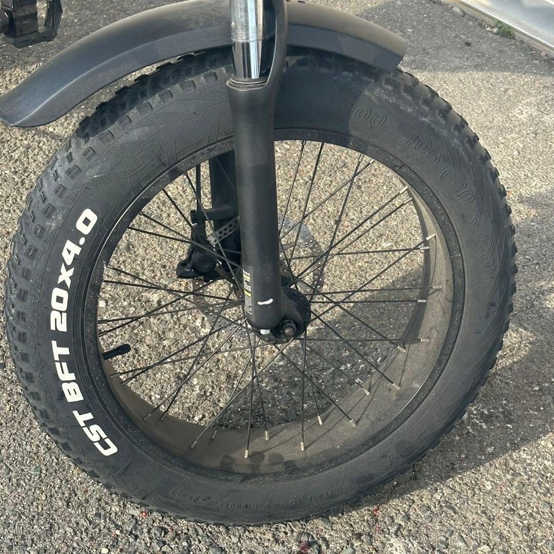 MATE.BIKE 電動アシスト 折りたたみ ファットバイク 20インチ 黒
