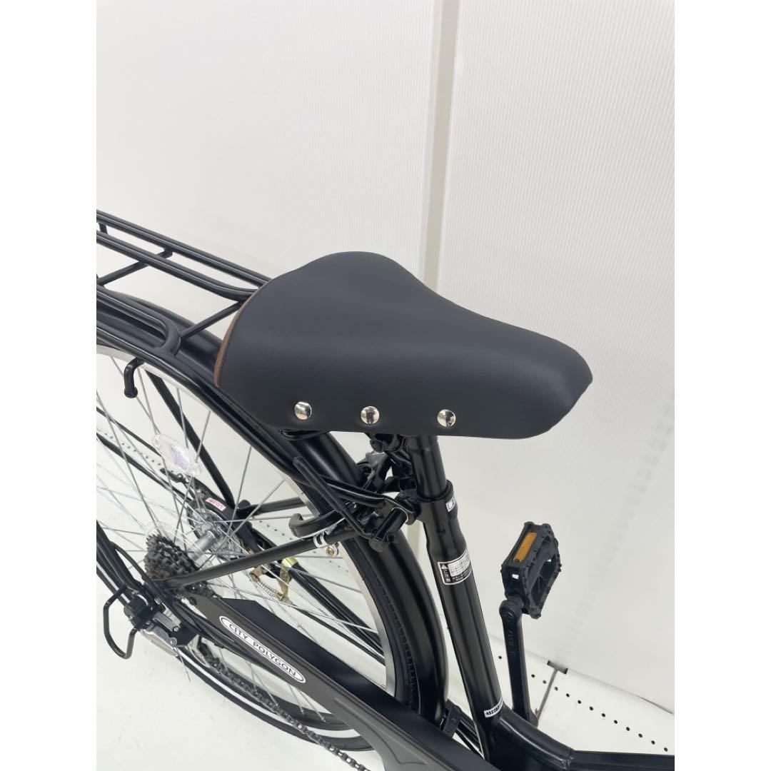 27型シティサイクル 外装6段オートライト マットブラック
