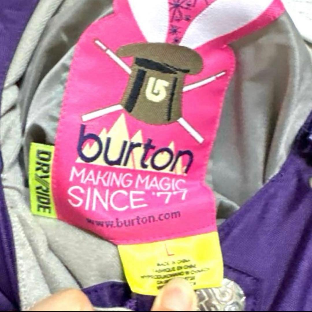 レディース　ボードウェア　スノーウェア　上下セット　Lサイズ　burton 紫