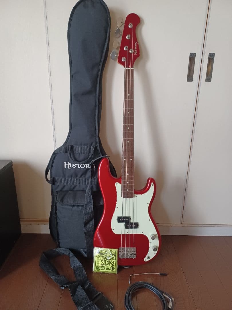 History エレキベース レッド
