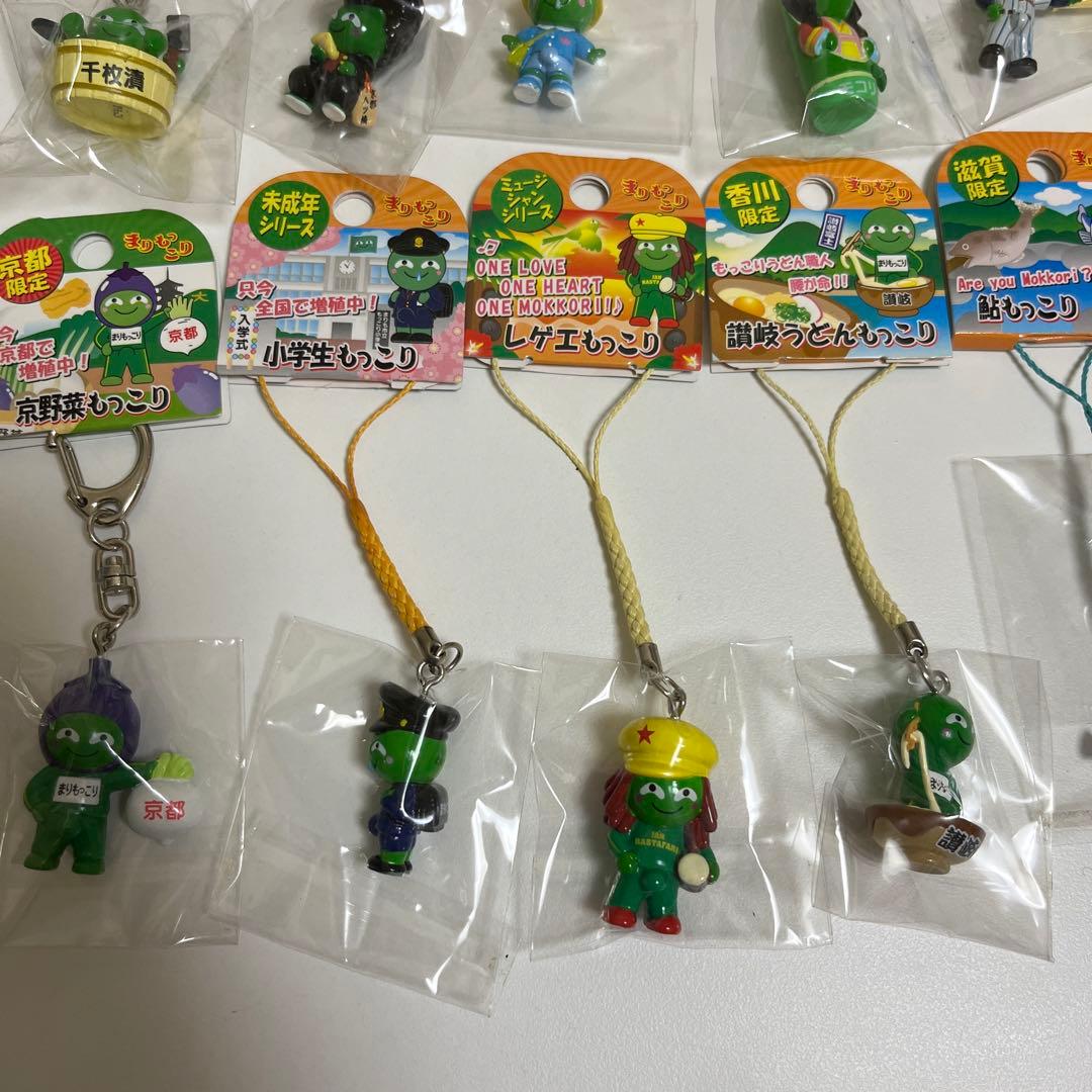 ご当地 まりもっこり　ストラップ　マスコット　キーホルダー　根付け　40点セット