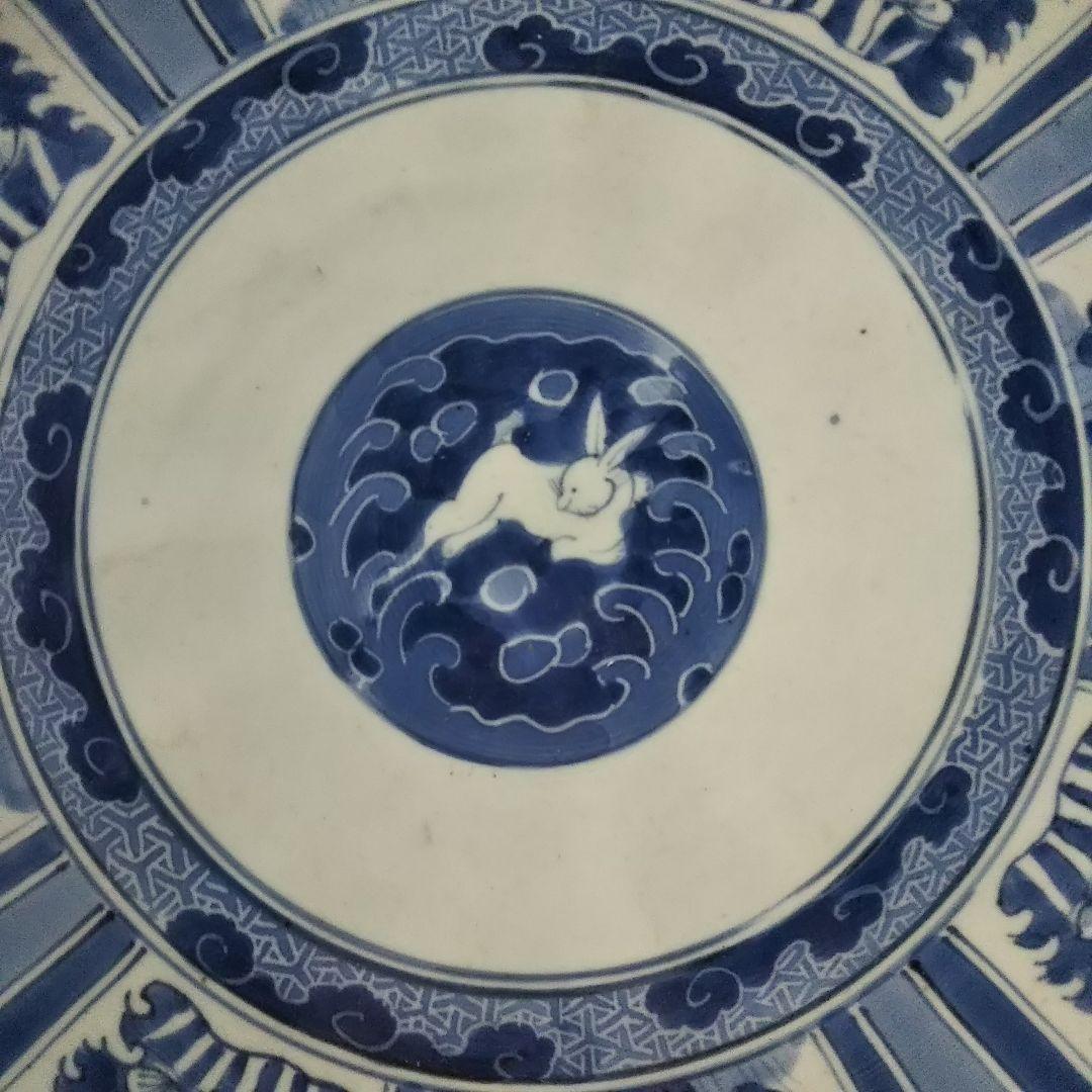 古伊万里  波兎 文様  大皿 ２百年以上前