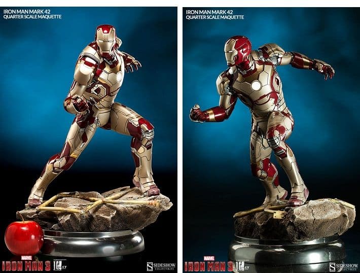 【激レア-箱有り・点灯確認済】アイアンマン　フィギュア　サイドショウ　マーク42