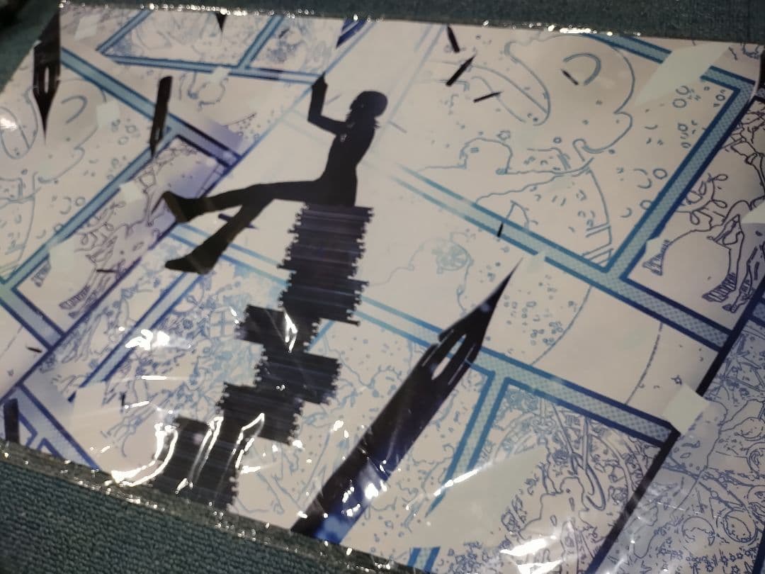 ホロライブ ReGLOSS スリーブ プレマ 青 白詰草 影絵 ハラダミユキ