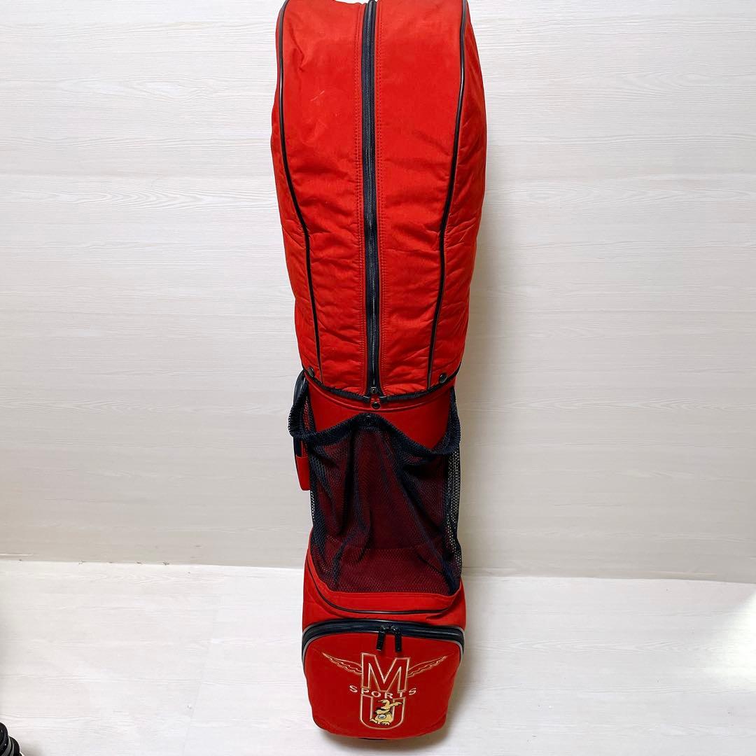 muスポーツ エムユースポーツ キャディバッグ 6分割 8.5型 男女兼用 赤