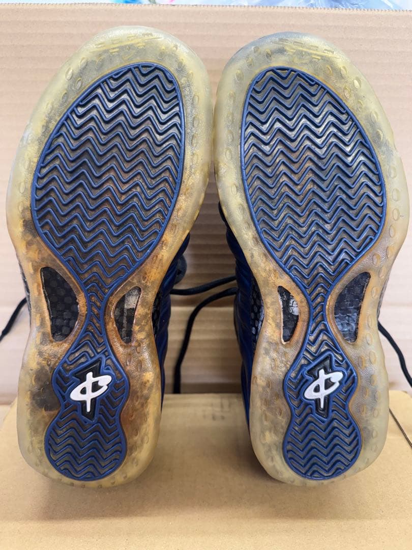 Nike Foamposite ブルー/ブラック シューズ27cm(説明必読)
