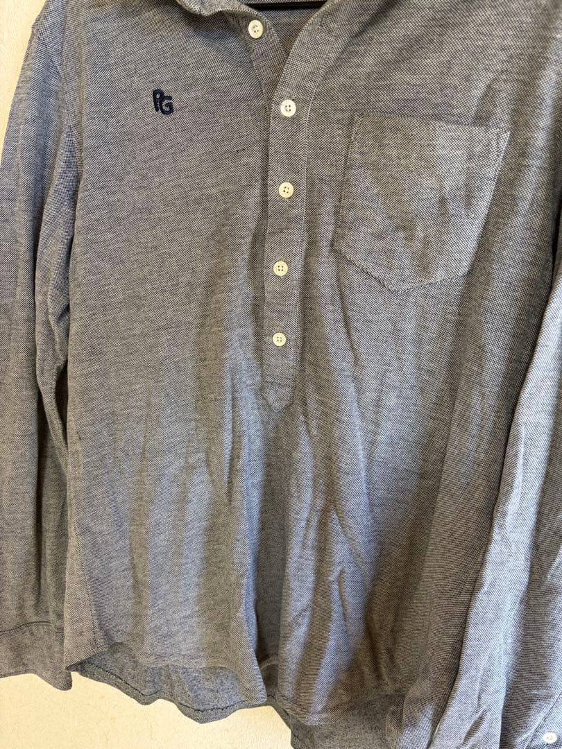 PEARLY GATES 長袖シャツ サイズ5 グレー