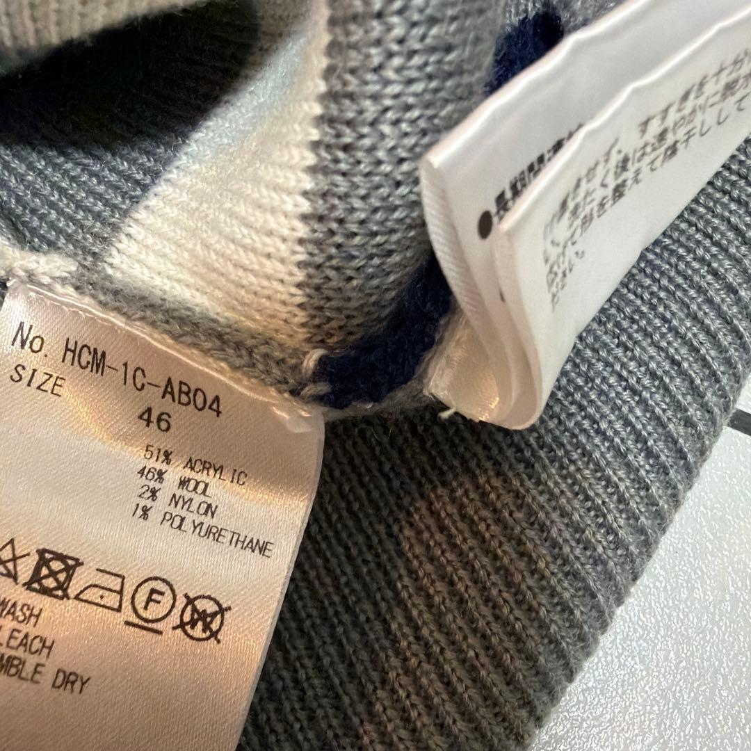 HORN GARMENT Vネックストライプベスト 46