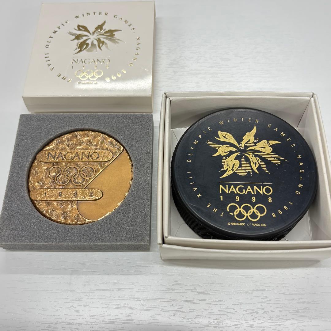 ◎長野オリンピック アイスホッケーパック/ メダル（非売品）