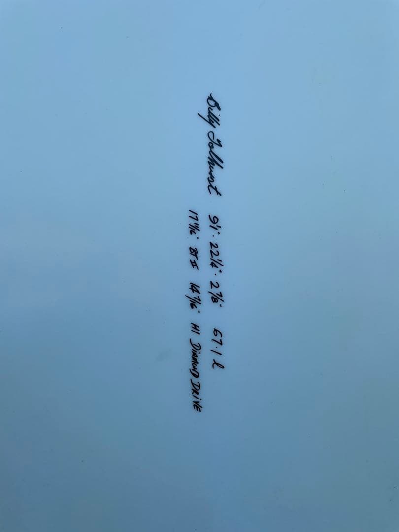 TOLHURST ロングボード HI ホワイト　ダイヤモンドドライブ