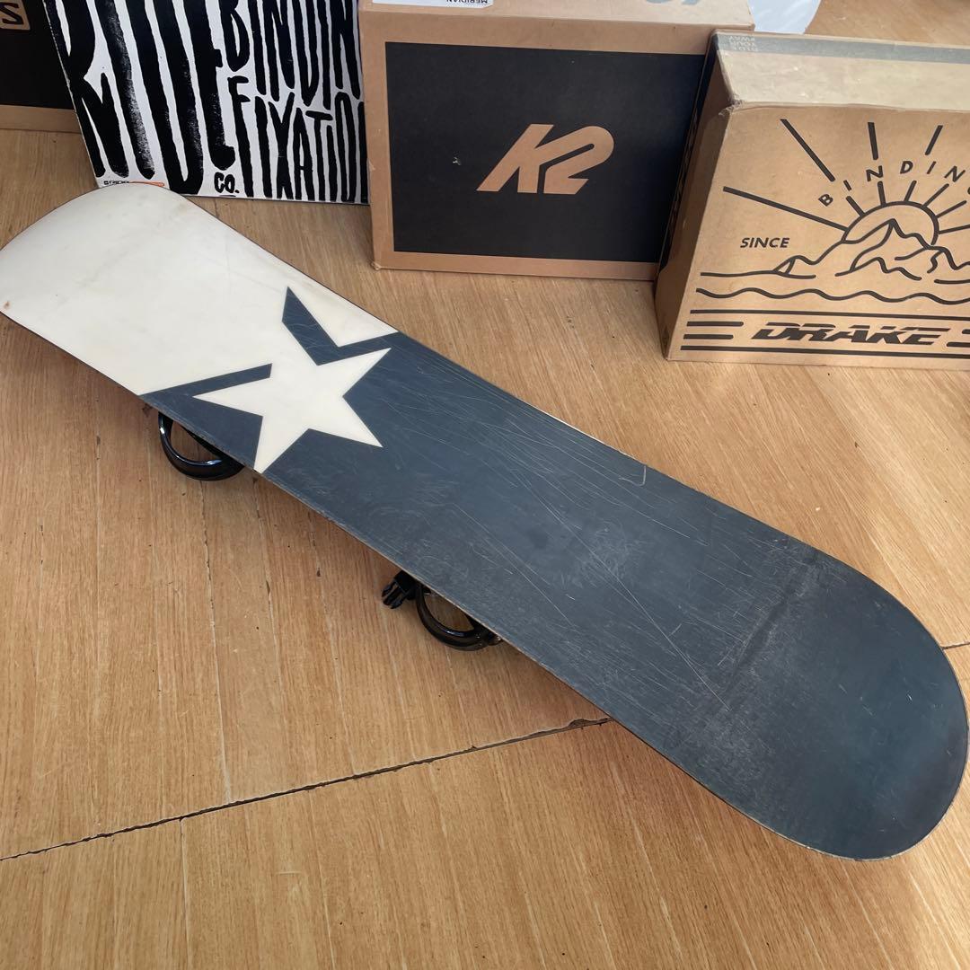 JOYRIDE×IGNIO　キッズスノーボード　108cm　バイン付3点セット