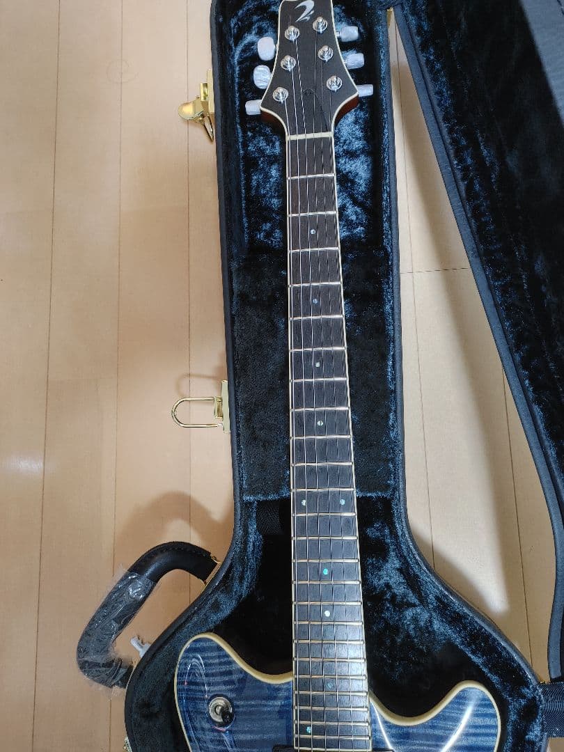 ギター T's Arc-STD24 5A Flame Maple Arctic Blue