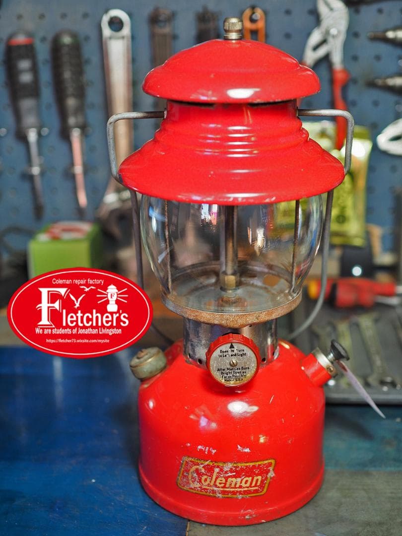 陶器バーナー1954年8月 コールマン 200A ランタンイエローボーダーu16