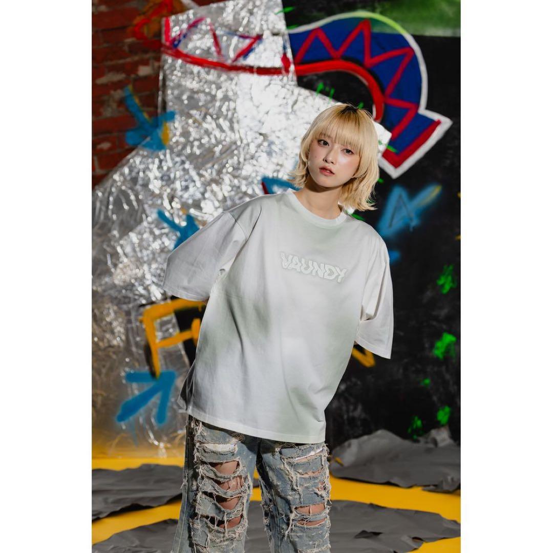 ミュージシャン VAUNDY Block Logo T-shirt FUSION Mint XL