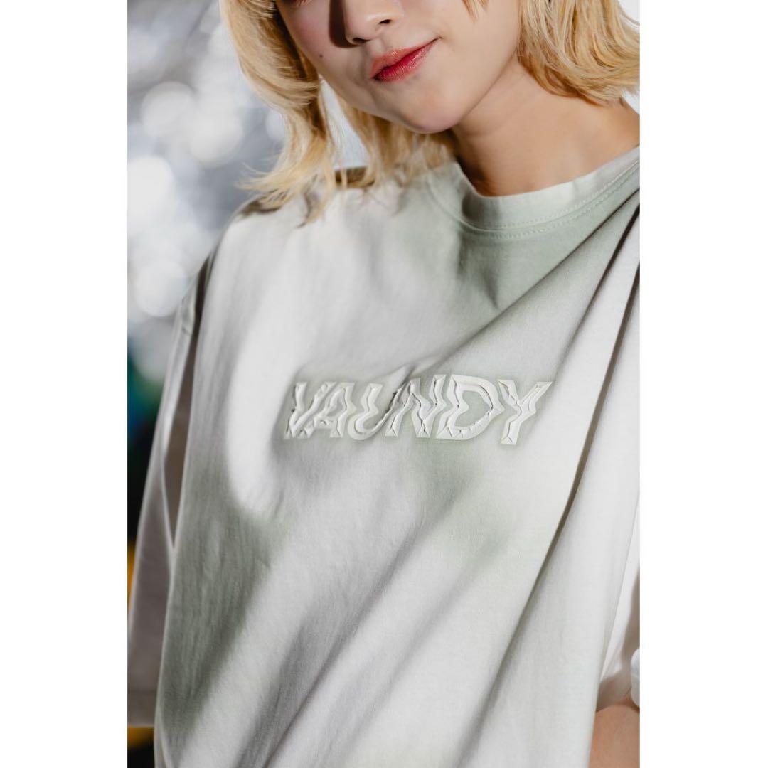 ミュージシャン VAUNDY Block Logo T-shirt FUSION Mint XL