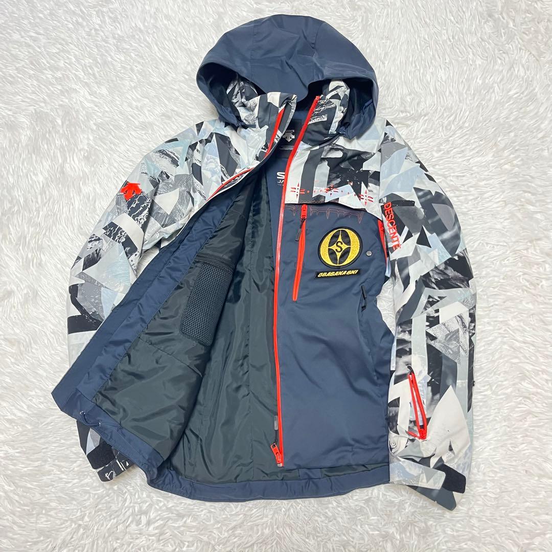 最高級 デサント DESCENTE オガサカ OGASAKA デモ 総柄 白