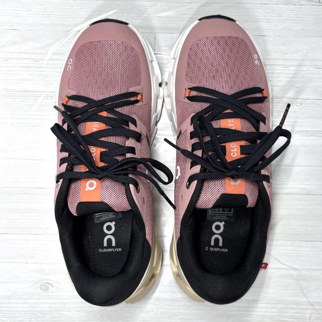 ✨極美品✨On Cloudflyer 4 ランニングシューズ ローズ 24cm