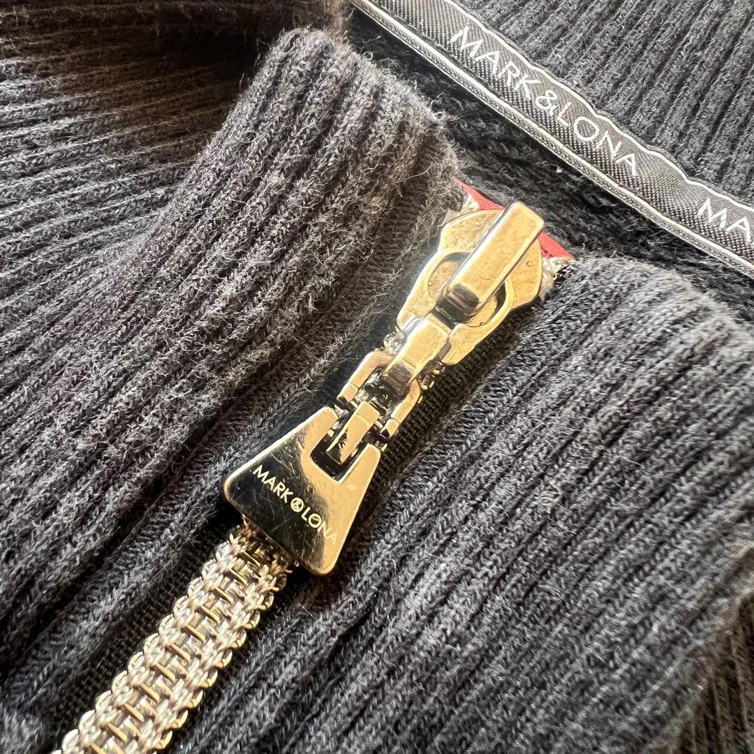 MARK&LONA マークアンドロナ　ジップ　ジャケット　メンズ　ゴルフ　黒