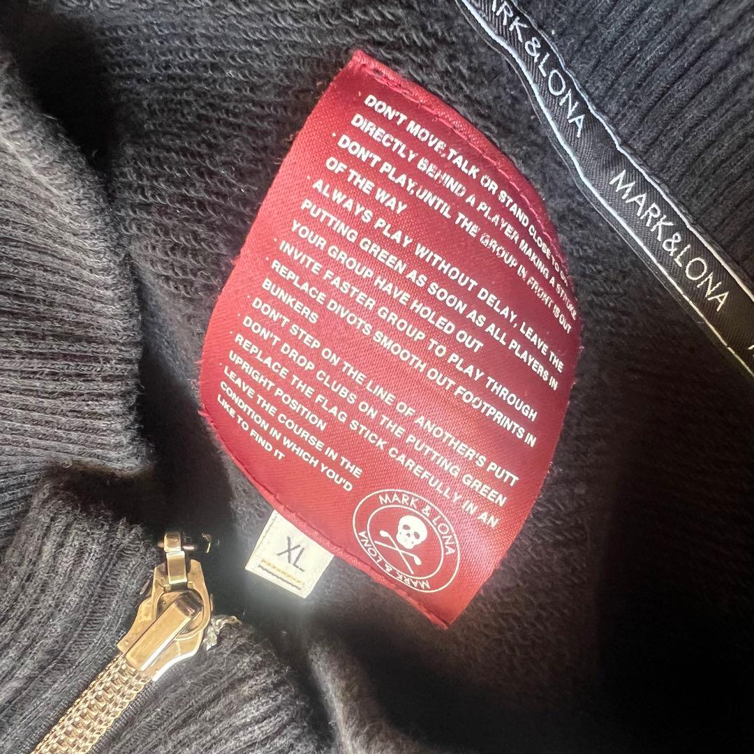 MARK&LONA マークアンドロナ　ジップ　ジャケット　メンズ　ゴルフ　黒