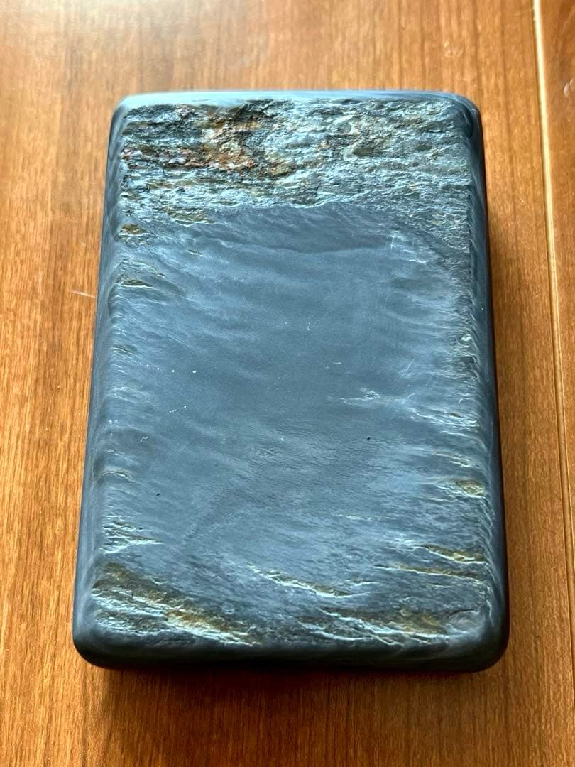 極品 歙州金花水波羅文硯