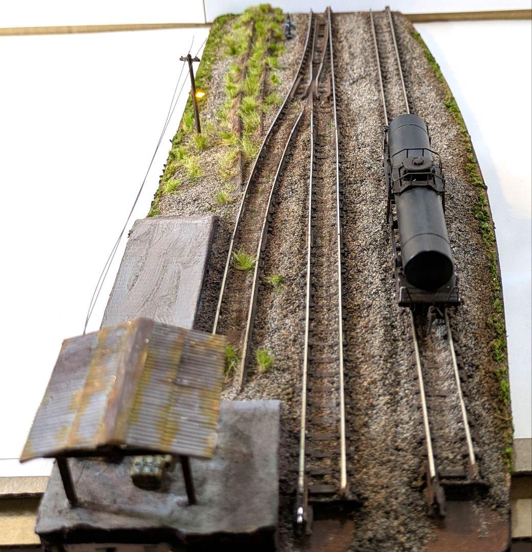 食*ン様 Ｎゲージ・ジオラマ展示台【昭和の貨車留置線】※タンク貨車付き！